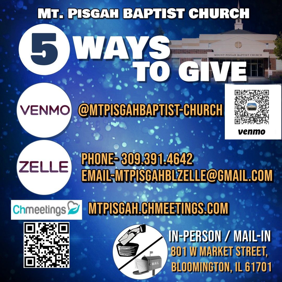 Ways to give to mt pisgah image